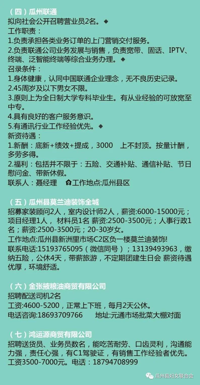 瓜州最新招聘动态与职业机会展望